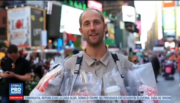 In loc sa la arunce, un american isi va lega de el toate pungile de gunoi, timp de o luna. Explicatia acestui experiment