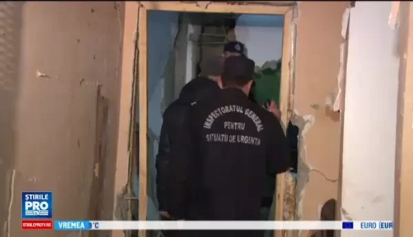 Un bebelus de noua luni, printre ranitii in deflagratia produsa intr-un bloc din Bistrita