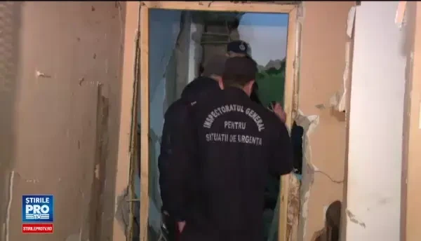 Un bebelus de noua luni, printre ranitii in deflagratia produsa intr-un bloc din Bistrita