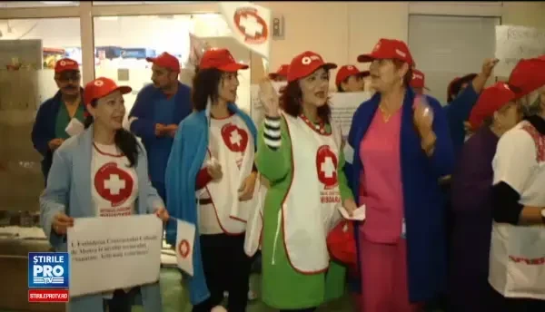 Greva de avertisment in spitalele din toata tara. Cadrele medicale si-au intrerupt activitatea pentru doua ore