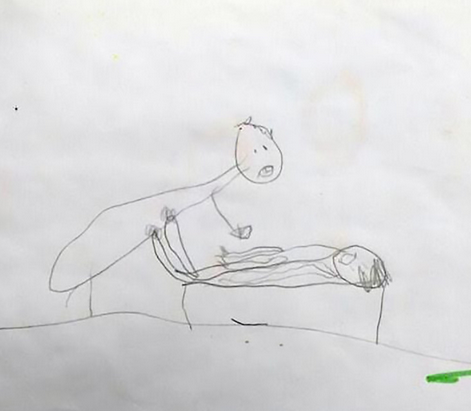 Desenele descoperite de parintii unei fetite de 5 ani au scos la lumina un adevar cumplit. Calvarul prin care a trecut copila