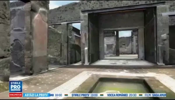 O vila din Pompei, distrusa de eruptia vulcanului Vezuviu, reconstruita virtual in 3D. Cum arata
