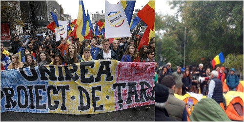 Unionistii au plecat din Piata Universitatii, dupa o noapte "la cort". Ce le-au cerut liderilor partidelor din Romania