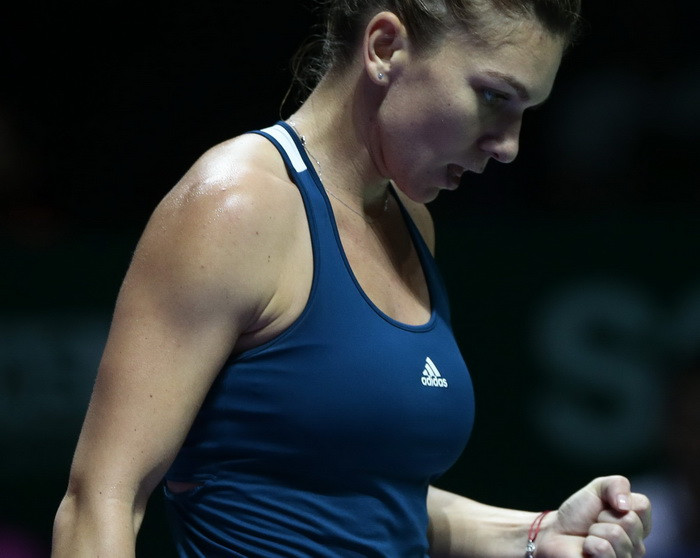 Simona Halep a debutat cu o victorie la Turneul Campionelor din Singapore. Romanca a invins-o pe americanca Madison Keys
