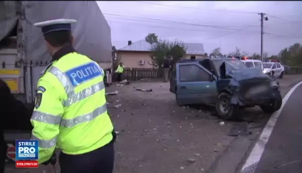 Accident mortal in Targoviste, provocat de un TIR care a ajuns pe contrasens intr-o curba