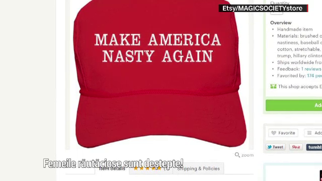 Intreprinzatorii profita de pe urma jignirilor lui Donald Trump. Ce mesaje au inscriptionat pe cani si sepci
