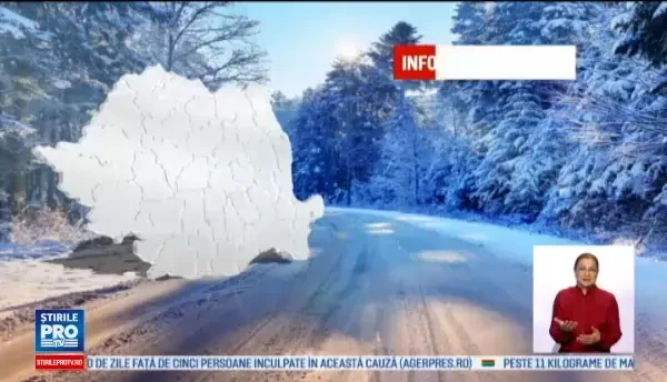 Ninsori si vreme rece la munte de sambata dimineata pana luni seara. Prognoza meteo pentru urmatoarele 3 zile