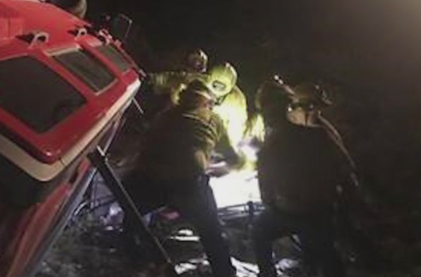 Batrana gasita in viata in desertul Mojave, la 5 zile dupa ce s-a rasturnat cu masina intr-o rapa. In ce stare se afla