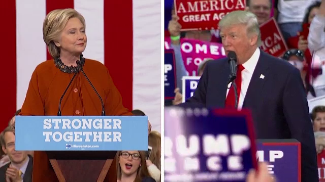 Cursa stransa pentru Hillary Clinton si Donald Trump in statele indecise. Barack Obama: "La mijloc este soarta lumii"