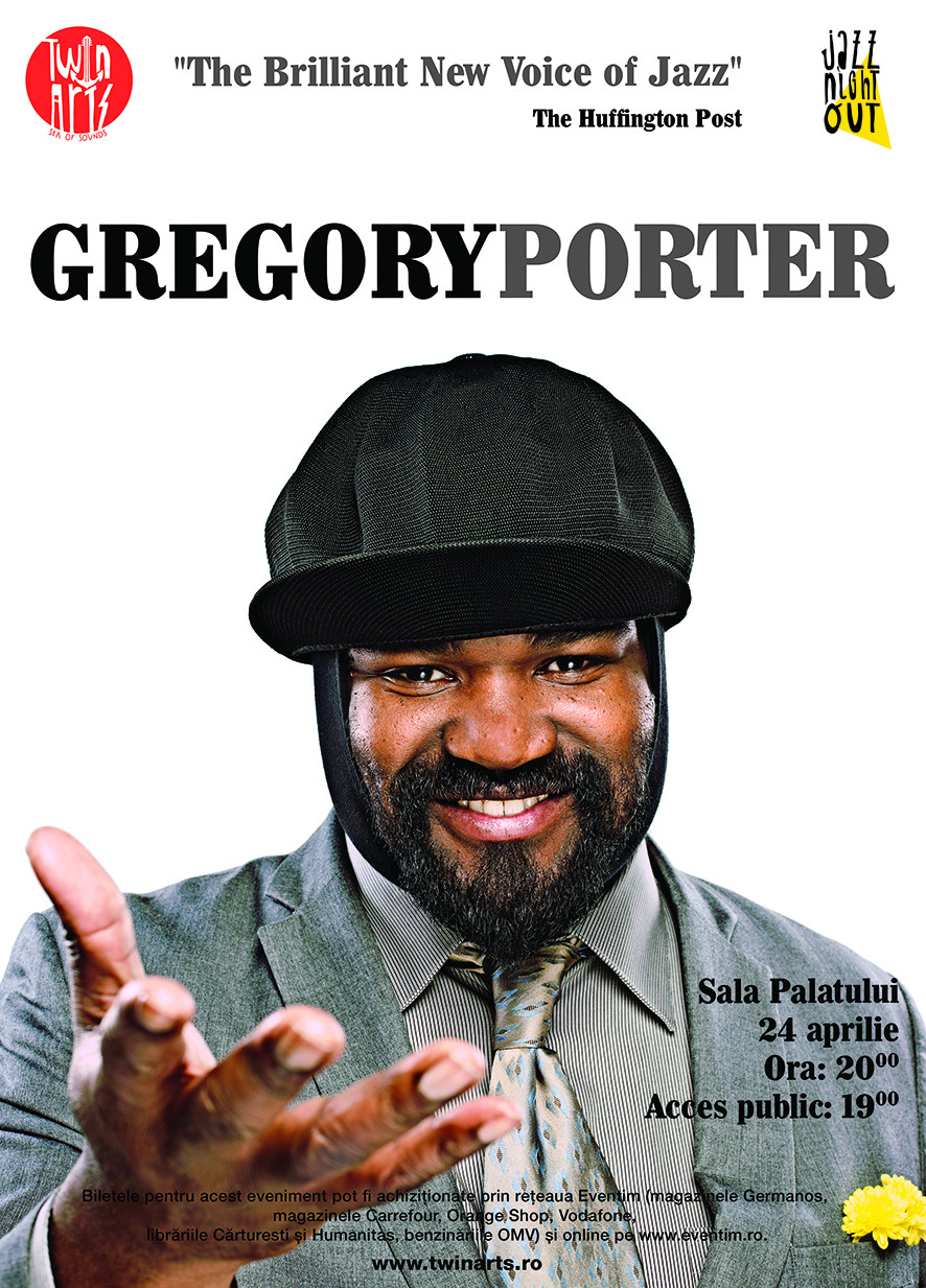 Jazz Night Out, editie speciala. Gregory Porter, vocea jazz-ului mondial, vine pentru prima data in Romania