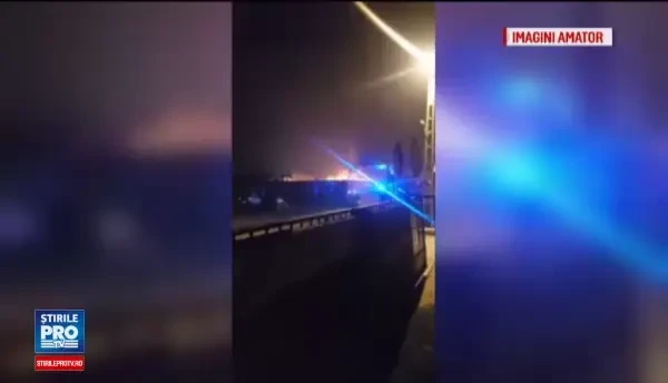 Sase TIR-uri in care se aflau bauturi alcoolice si materiale de constructii s-au facut scrum. La cat se ridica paguba