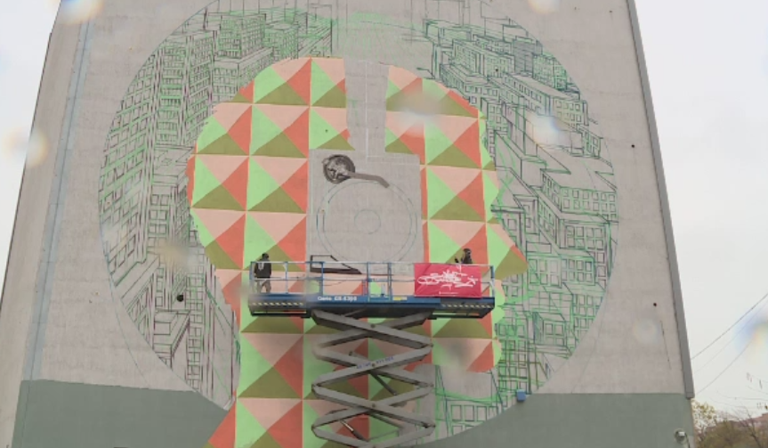 Cel mai mare graffiti din Bucuresti. Desenul de peste 18 metri care va infrumuseta Capitala in doua saptamani