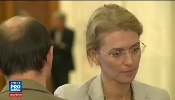 Scena jucata de Alina Gorghiu la usa unui apartament, cu un copil