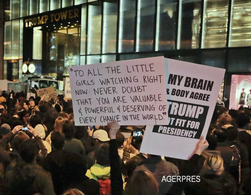 Val de proteste in SUA dupa victoria lui Donald Trump. "Nu este presedintele nostru"