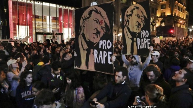 Mii de americani au protestat in strada in SUA dupa victoria lui Donald Trump: Nu este presedintele nostru
