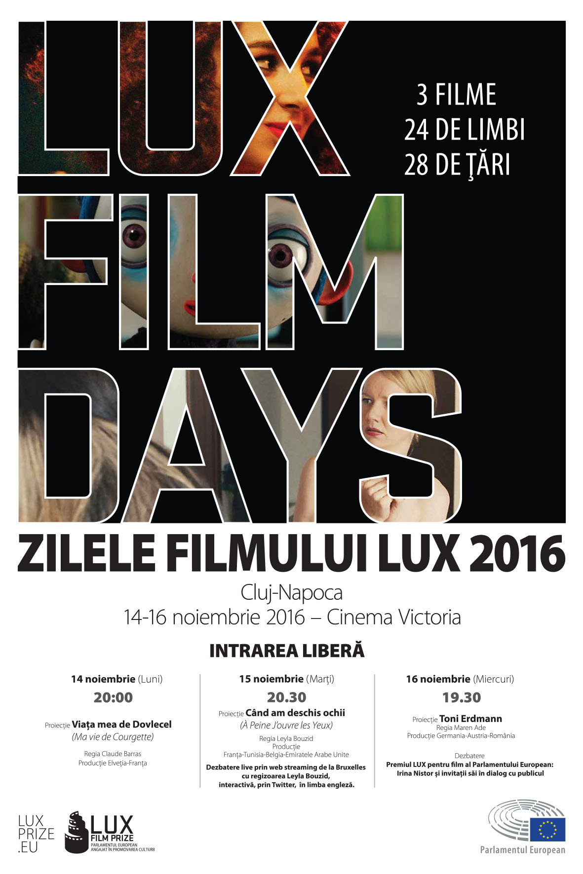 Zilele Filmului LUX revin la Cluj: dezbateri si proiectii de film cu intrare libera la Cinema Victoria