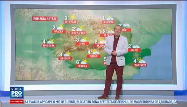 Temperaturi mult mai scazute decat ar fi normal la aceasta data, in aproape toata tara. Prognoza pentru urmatoarele zile