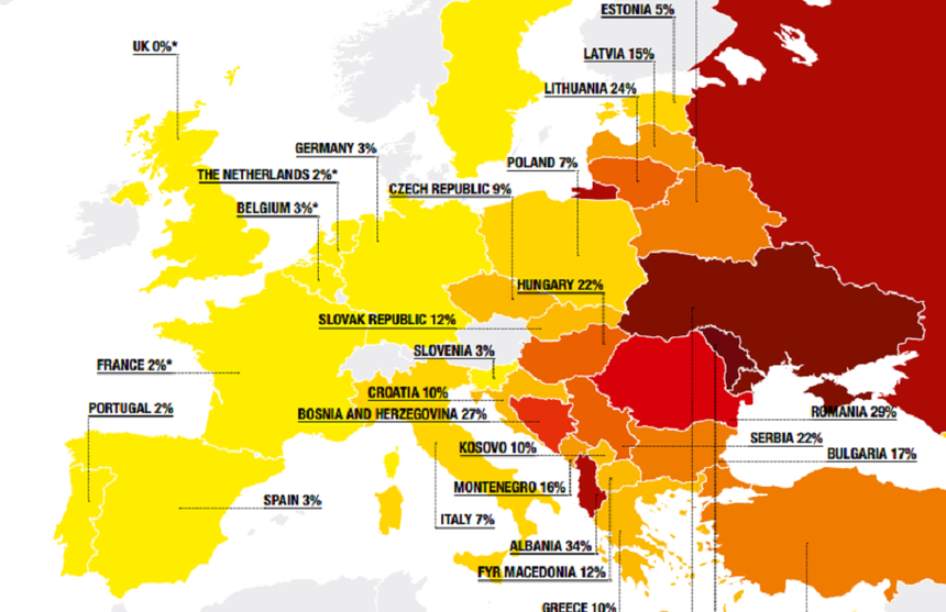 Transparency International: Romania este tara din UE cu cea mai mare proportie din populatie care da mita
