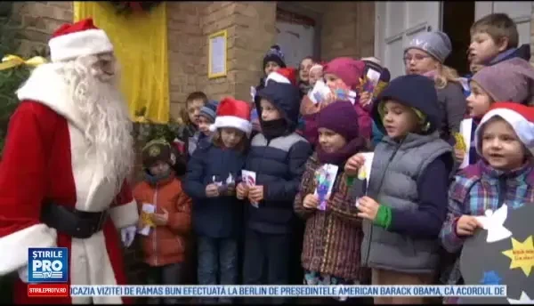 Au inceput pregatirile pentru sarbatorile de iarna. Mos Craciun a facut o vizita timpurie in Germania