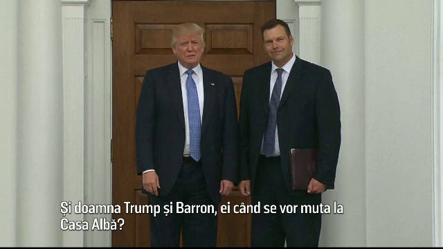 Donald Trump se va muta singur la Casa Alba. Cand vor sosi Melania si fiul lor, Barron