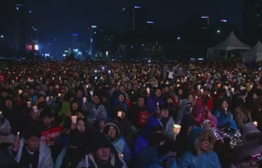 Noua manifestatie in strada, in Coreea de Sud. Un milion de oameni au cerut demisia presedintei la Seul
