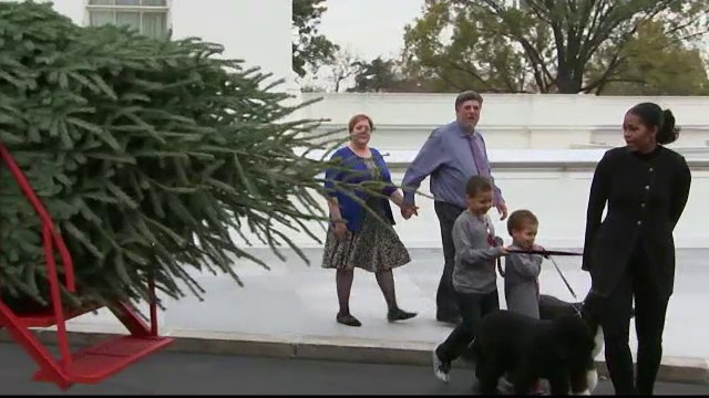 Michelle Obama a inceput pregatirile pentru ultimul Craciun la Casa Alba. Bradul va fi decorat in onoarea Armatei SUA