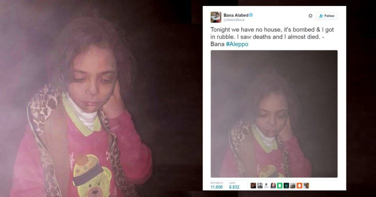 Fetita care a devenit simbolul razboiului din Siria. Imaginea sfasietoare in care apare dupa ce i-a fost bombardata casa