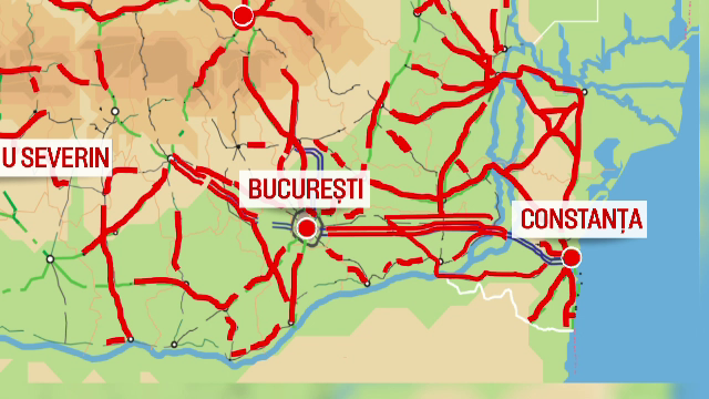 HARTA soselelor din Romania care risca sa ramana inzapezite. Compania de Drumuri va imprumuta utilaje de la vecini