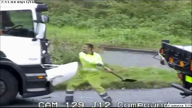 Criza de furie a unui sofer din Marea Britanie. Cum s-a razbunat pe un camionagiu care l-ar fi sicanat