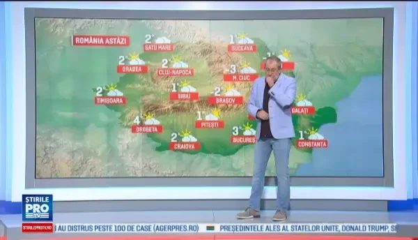 Vreme rece cu temperaturi maxime de 5 grade. Zonele din tara unde sunt anuntat ninsori