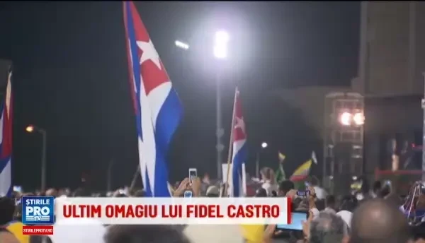 Zeci de mii cubanezi si lideri din America Latina au participat la o ceremonie in memoria lui Castro, la Havana