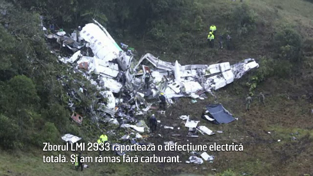 Dialogul dintre pilotul avionului prabusit in Columbia si turnul de control. "Am ramas fara carburant. Unde este pista?"