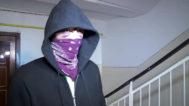 Imagini socante: un individ din Galati si-a lasat cainele pitbull sa sfasie o pisica. Reactia halucinanta a tanarului