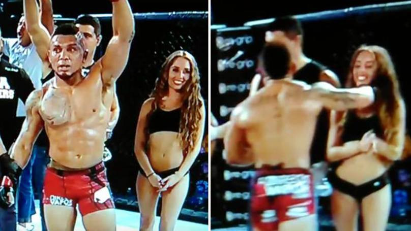 Nu degeaba i se spune "BESTIA!" Un luptator de MMA a lovit o femeie dupa ce a pierdut un meci! Imaginile socante care fac inconjurul lumii