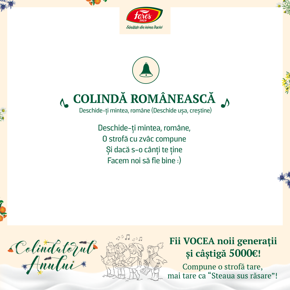 Schimba refrenul in 2016, fii vocea noii generatii de colindatori si poti castiga 5000 de euro!