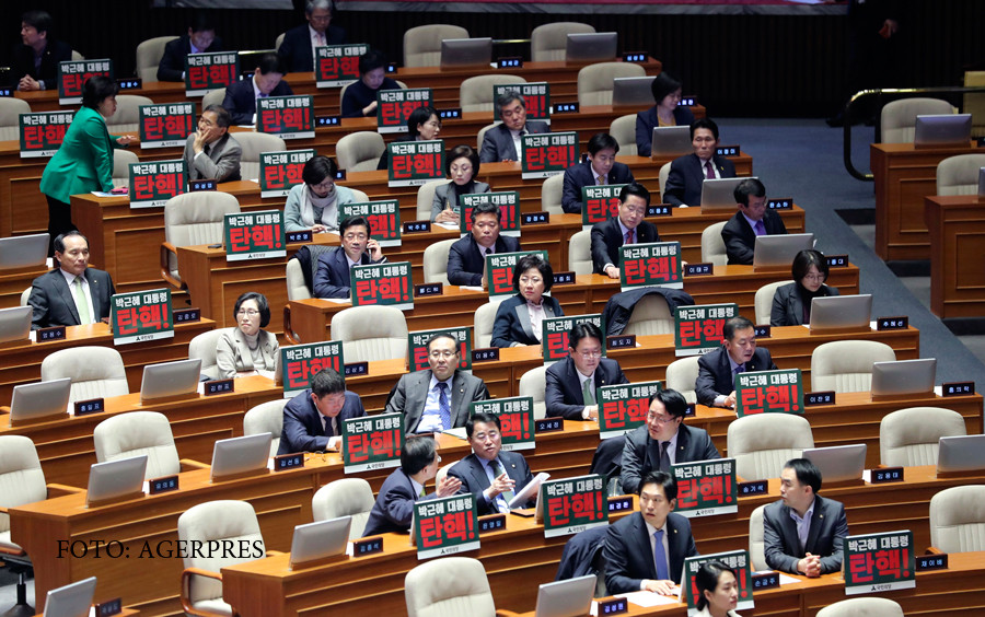 Presedintele Coreei de Sud a fost demis de Parlament. Scandalul de coruptie in care apare si compania Samsung