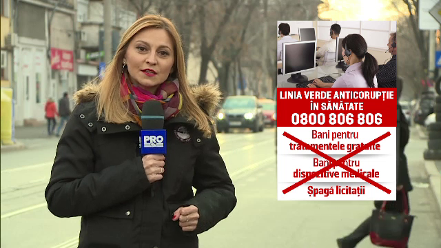 Coruptia din sanatate poate fi sesizata la Linia Verde Anticoruptie. 150 de dosare au fost inregistrate recent la DNA