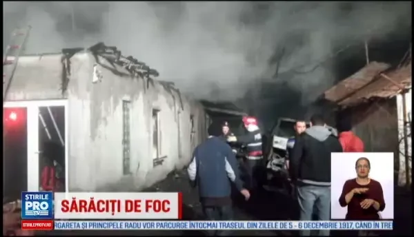 Un incendiu devastator a distrus o casa, doua autoturisme, un ATV si trei anexe intr-o gospodarie din localitatea Corabia