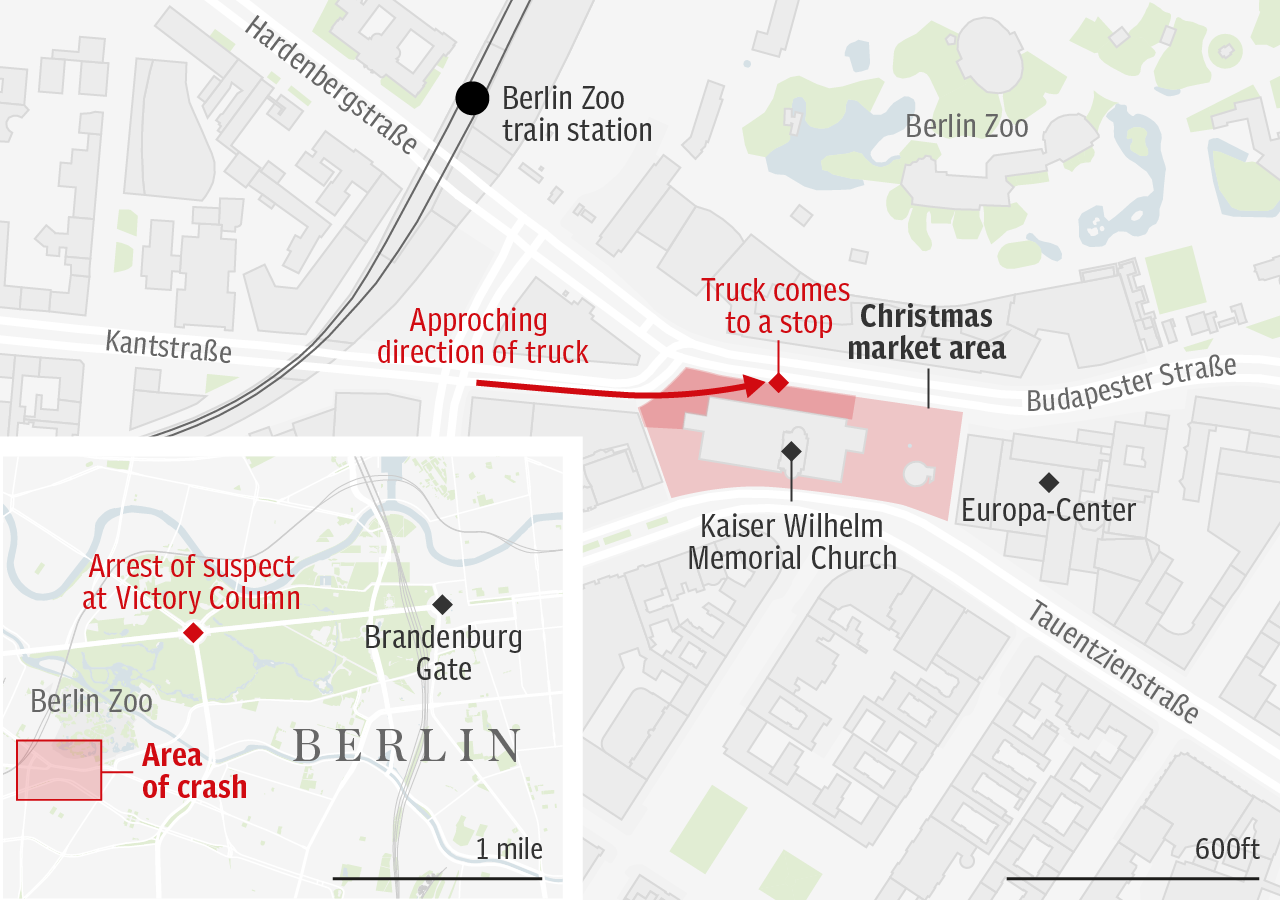 Cum s-a desfasurat atentatul din Berlin, pas cu pas. De ce a stat atacatorul cu cadavrul soferului langa el, 4 ore