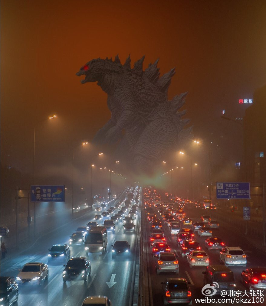 China se sufoca intr-un nor de poluare. Atmosfera ii face pe oameni sa se simta ca intr-o "invazie extraterestra". FOTO
