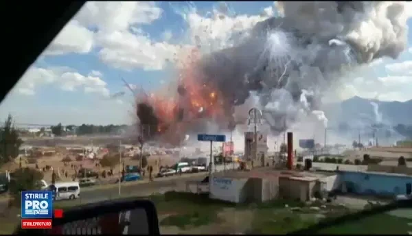 Cel putin 31 morti si 70 de raniti intr-o serie de explozii produse la o piata de artificii din Mexic