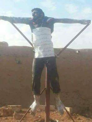 sirian crucificat de ISIS