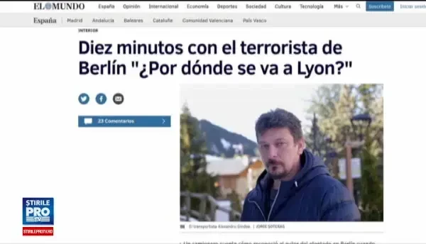 Un sofer de TIR roman s-a intalnit cu autorul atacului de la Berlin dupa atentat. Puteam fi mai bogat cu 100.000 de euro