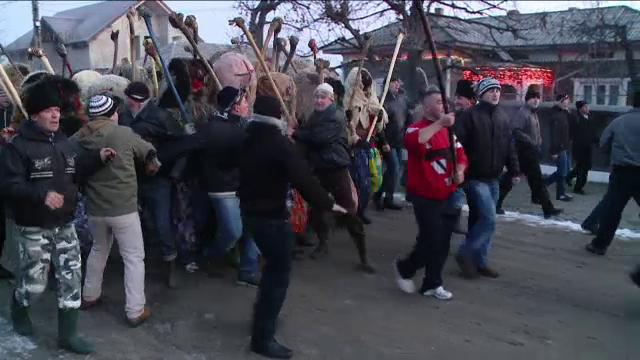 Obiceiul de la Ruginoasa nu a mai fost pastrat si anul acesta. Jandarmii i-au pazit pe tineri si le-au confiscat batele