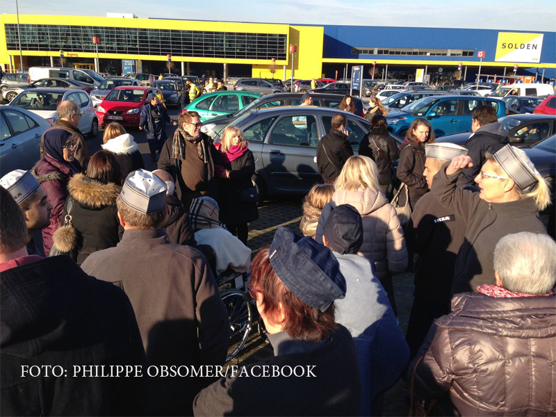 Alerta falsa cu bomba la magazinul IKEA de langa Bruxelles. Cladirea a fost evacuata in 5 minute. VIDEO