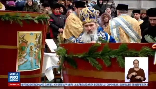 Credinciosii vor indura temperaturi de -20 de grade, la slujba de Boboteaza. Enoriasii, rugati sa nu se inghesuie la aghiazma