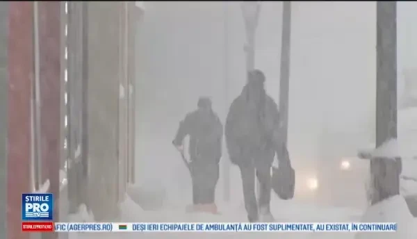 Viscol puternic in estul si sudul Statelor Unite. Copiii au ramas blocati in scoli pana noaptea tarziu