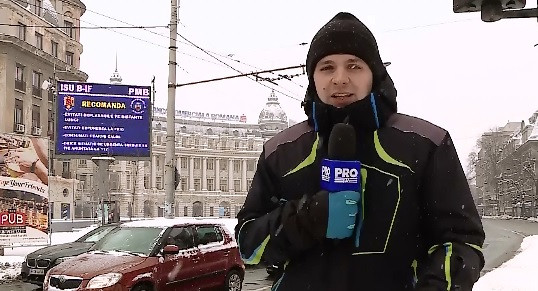 14 oameni din Capitala, la spital cu hipotermie. Mesajele transmise de ISU prin cele 40 de panouri instalate in oras