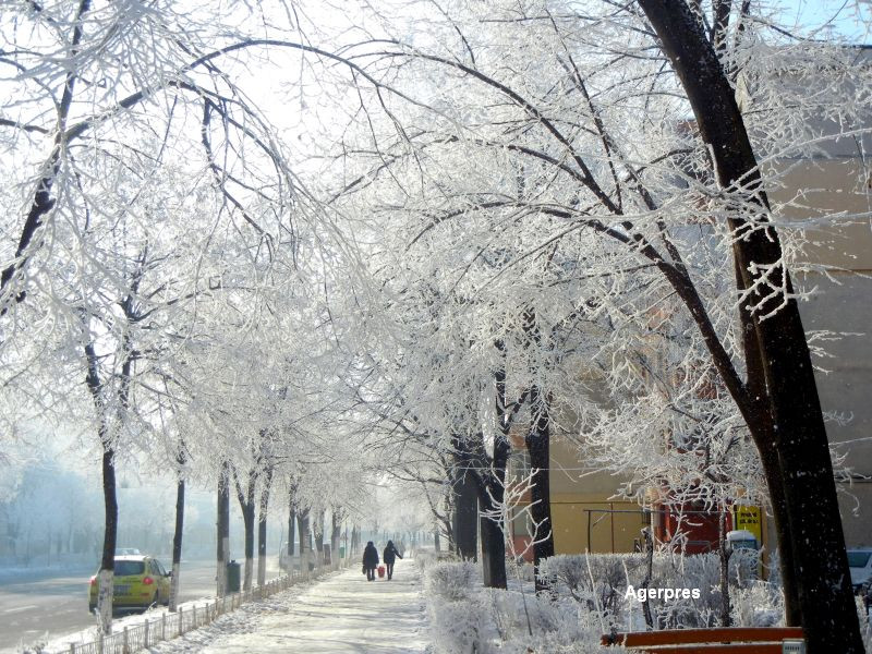 Gerul se instaleaza in toata tara, iar temperaturile coboara pana la -27 de grade Celsius, joi. Prognoza meteo pana duminica