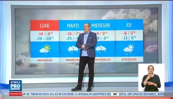 Prognoza meteo pentru urmatoarele 3 zile